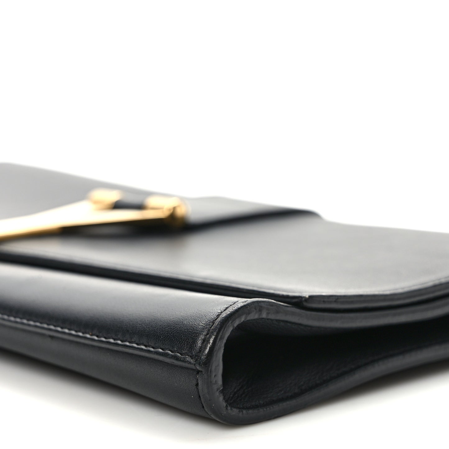 Calfskin Classic Y Ligne Clutch Black