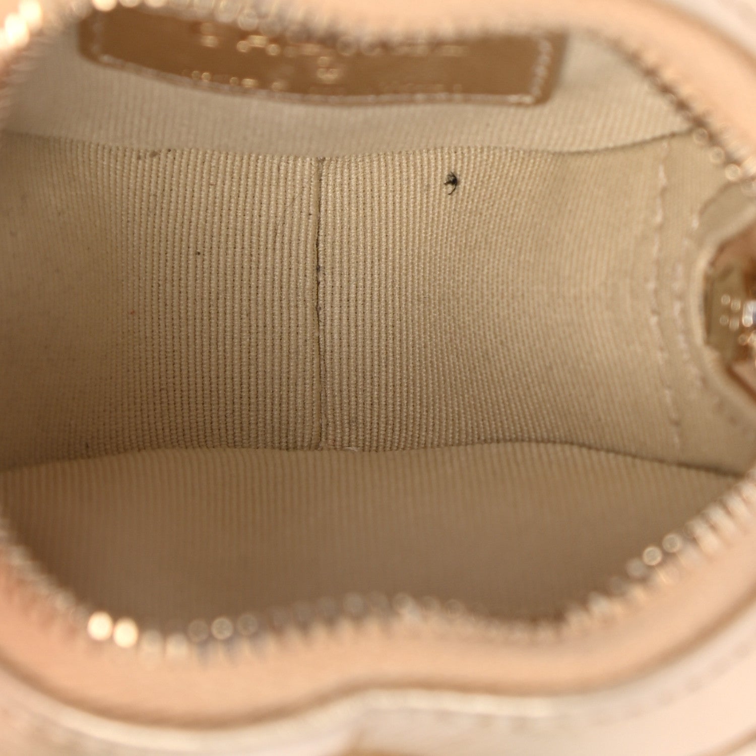 Chanel Metallic Lambskin Quilted CC In Love Heart Zipped Arm Coin Purse Gold 5 of 8