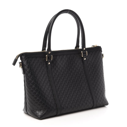 Gucci Soft Microguccissima Small Zippered Satchel Black 3 of 10
