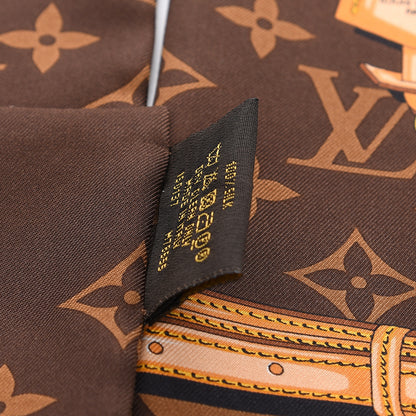 Louis Vuitton Silk Monogram Confidential Bandeau Brown 5 of 5