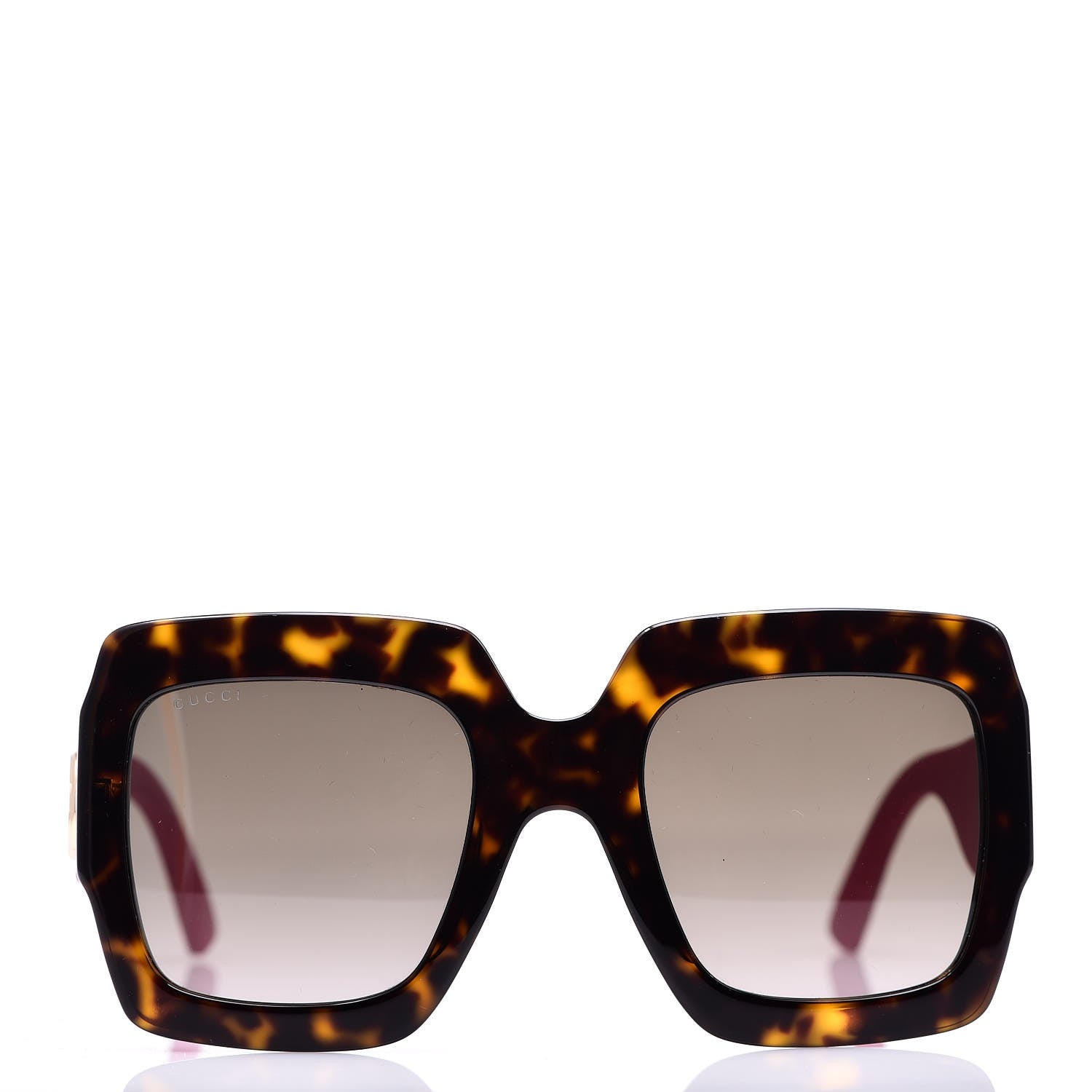 Gucci Square Frame GG0102S Sunglasses Glitter Pink 2 of 9