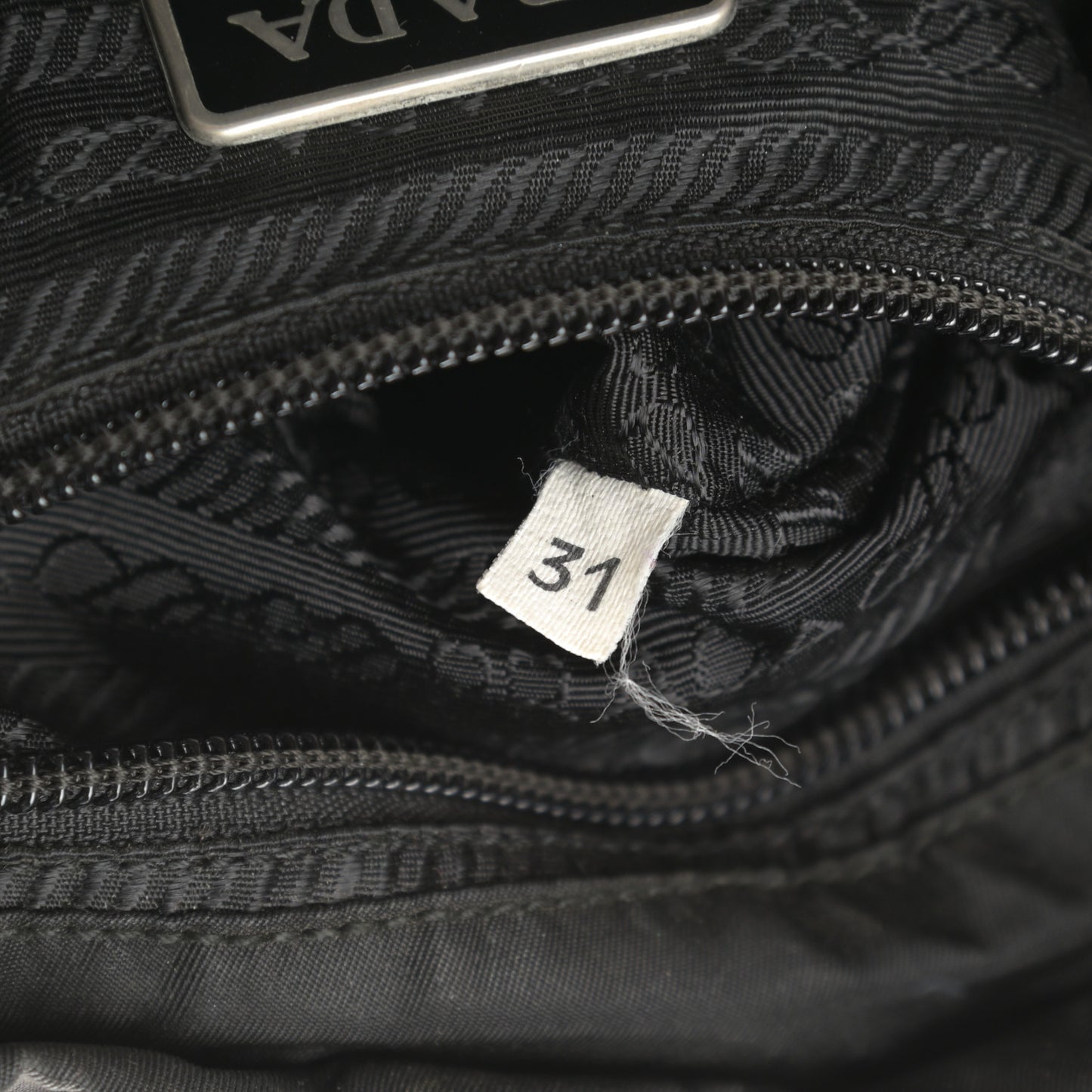 Tessuto Nylon Vela Cinch Backpack Black