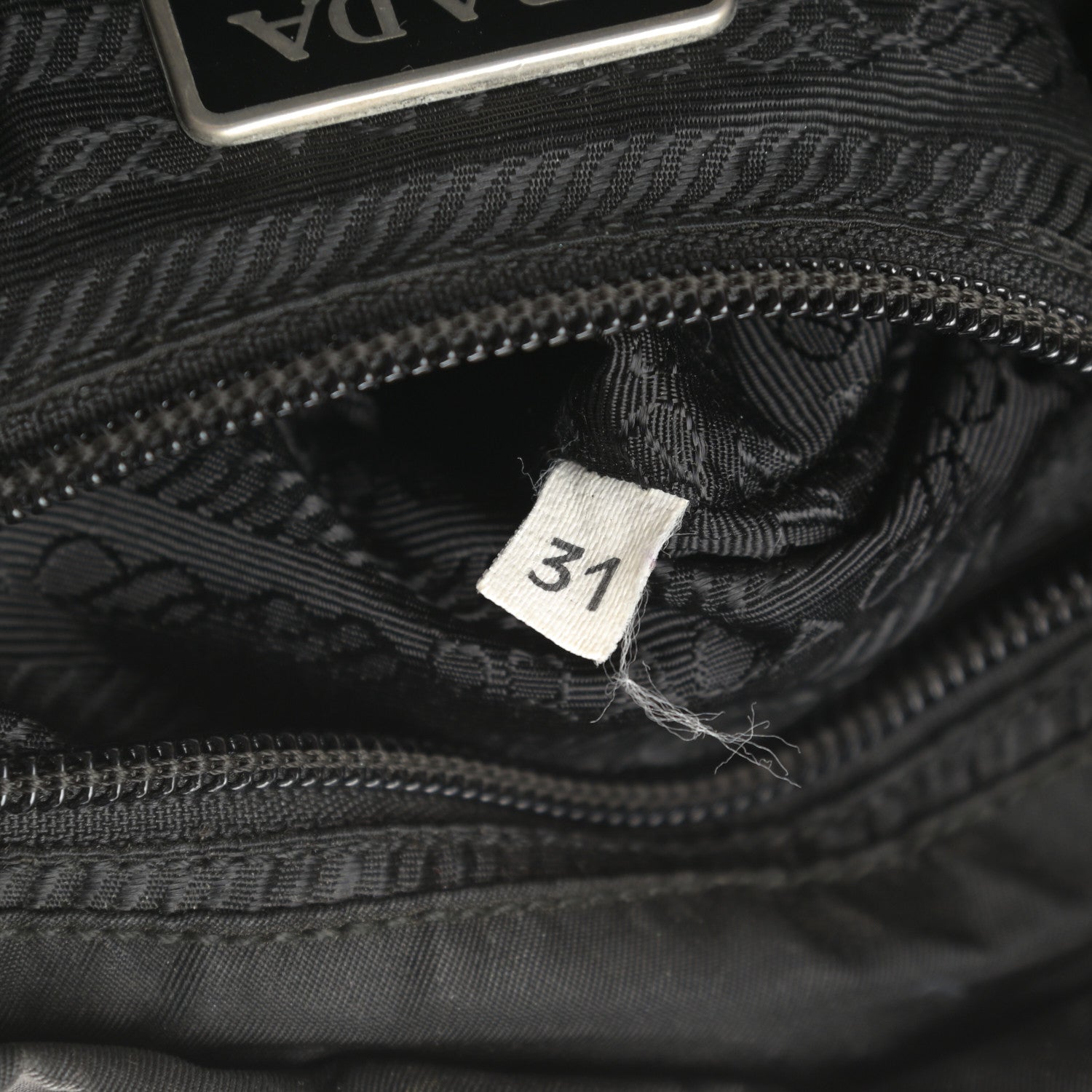 Prada Tessuto Nylon Vela Cinch Backpack Black 7 of 11