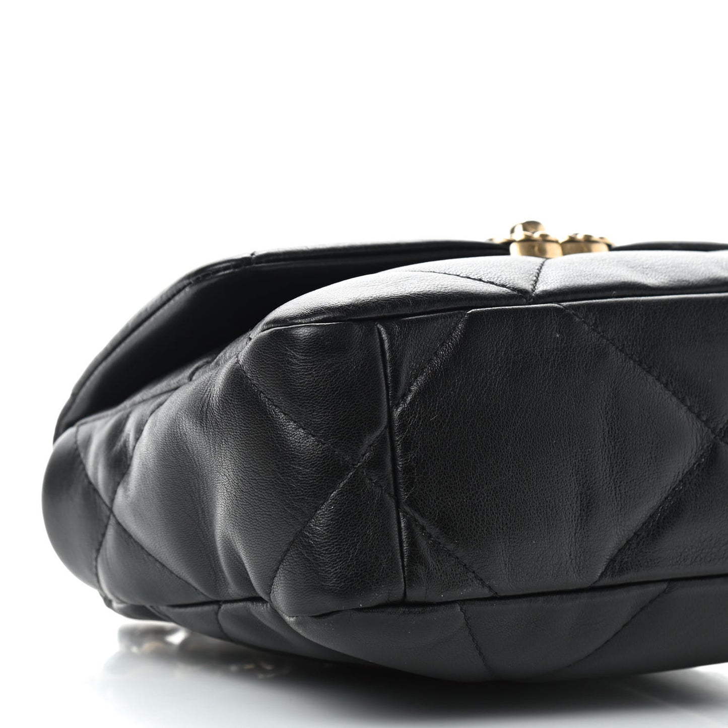 Lambskin Quilted Medium Chanel 19 Flap Black