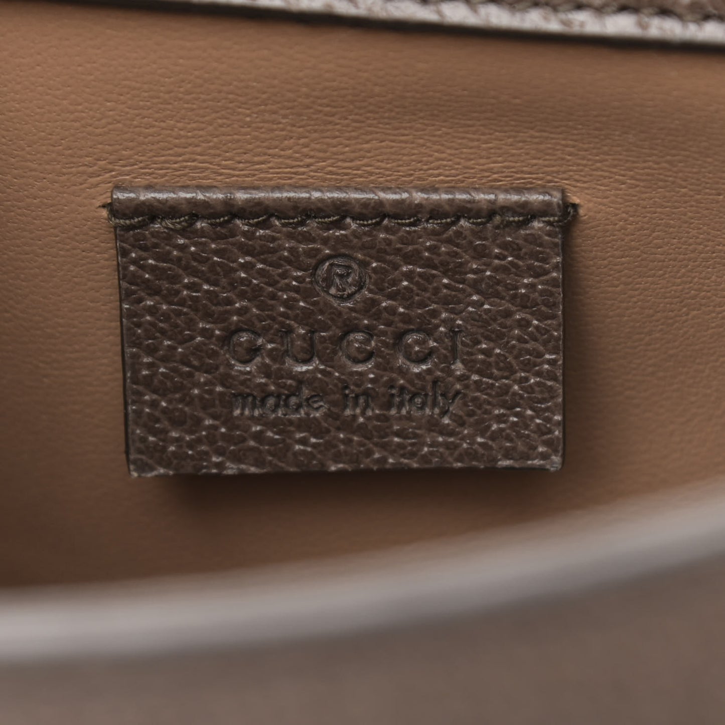 Monogram Jumbo GG Textured Dollar Calfskin Mini Diana Tote Bag Camel Ebony New Acero