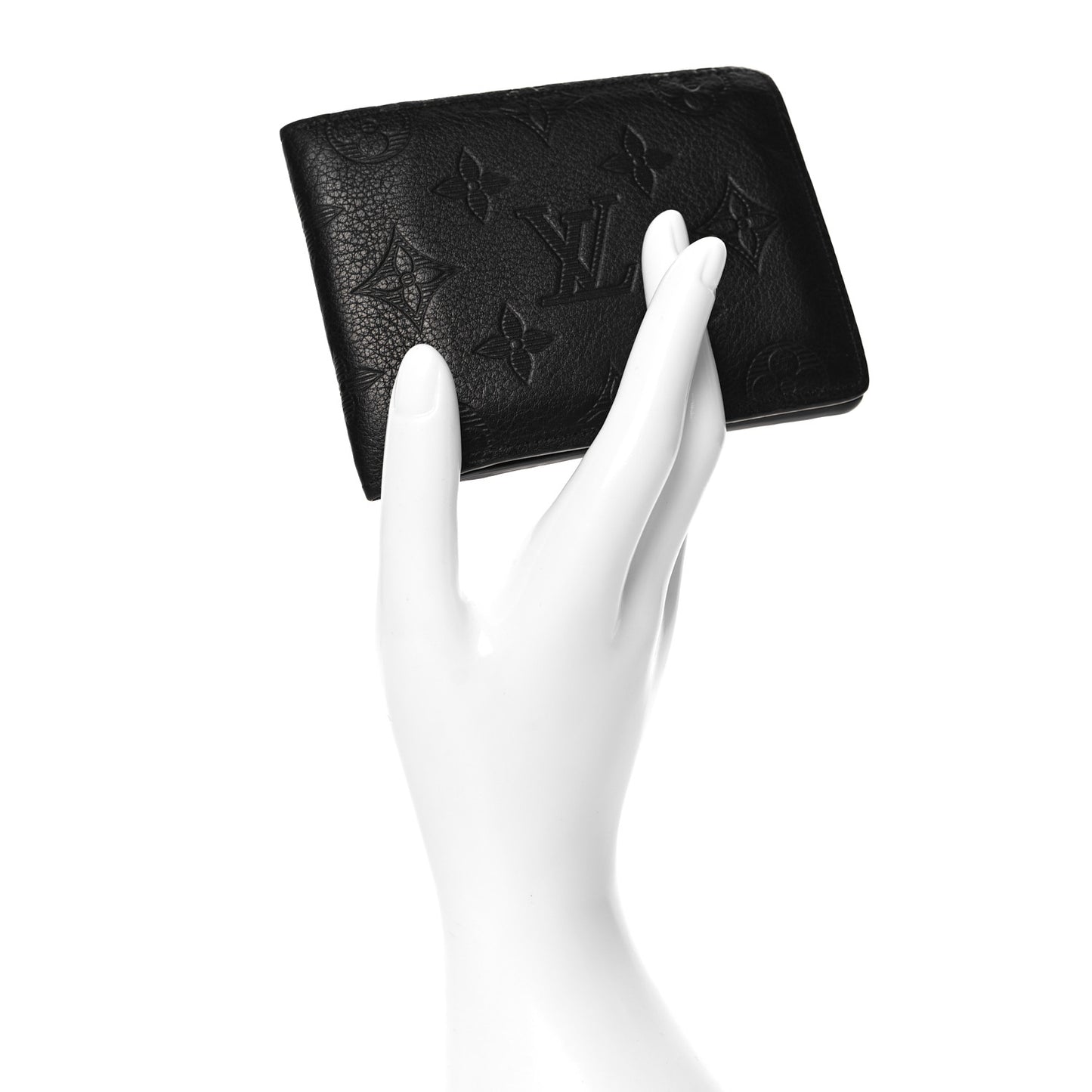 Calfskin Monogram Shadow Multiple Wallet Black