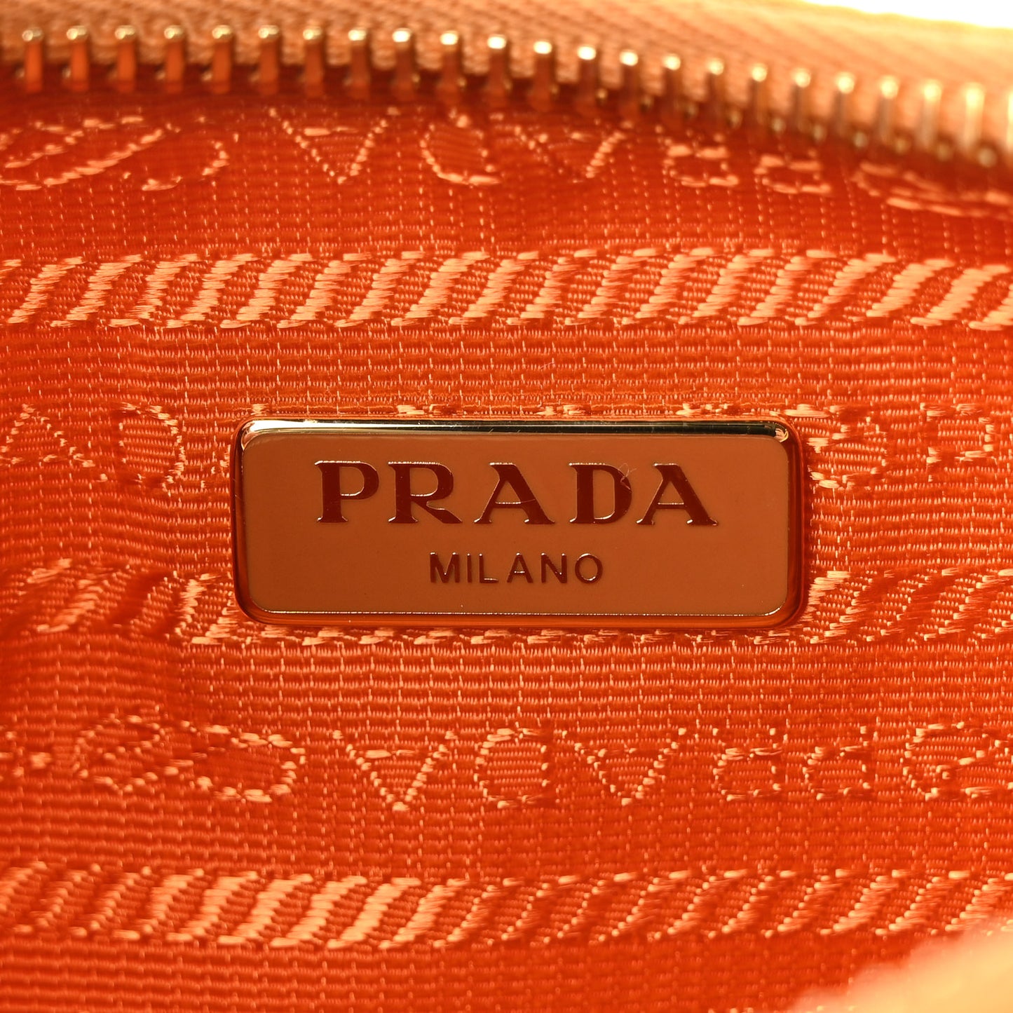 Re-Nylon Saffiano Re-Edition 2005 Shoulder Bag Amber