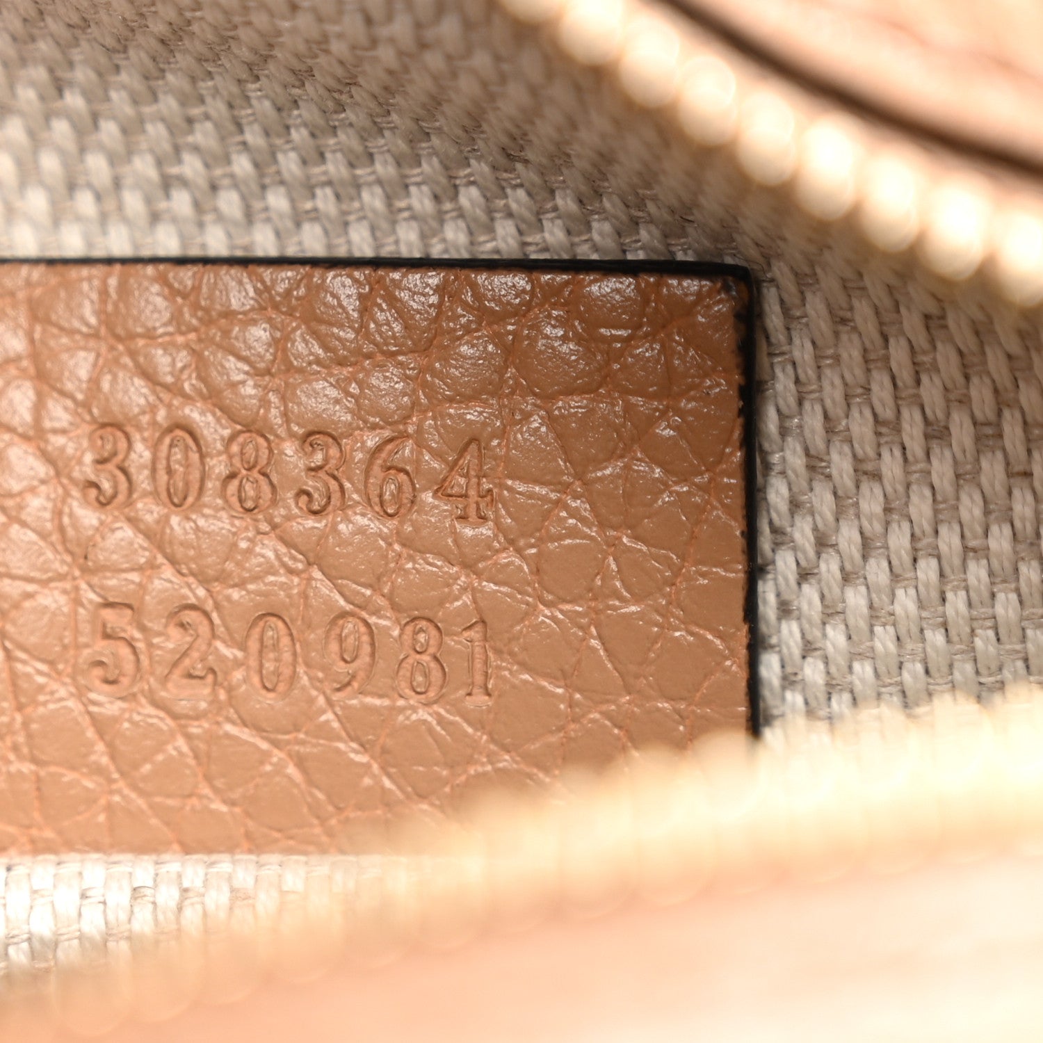 Gucci Pebbled Calfskin Small Soho Disco Bag Camelia 7 of 11