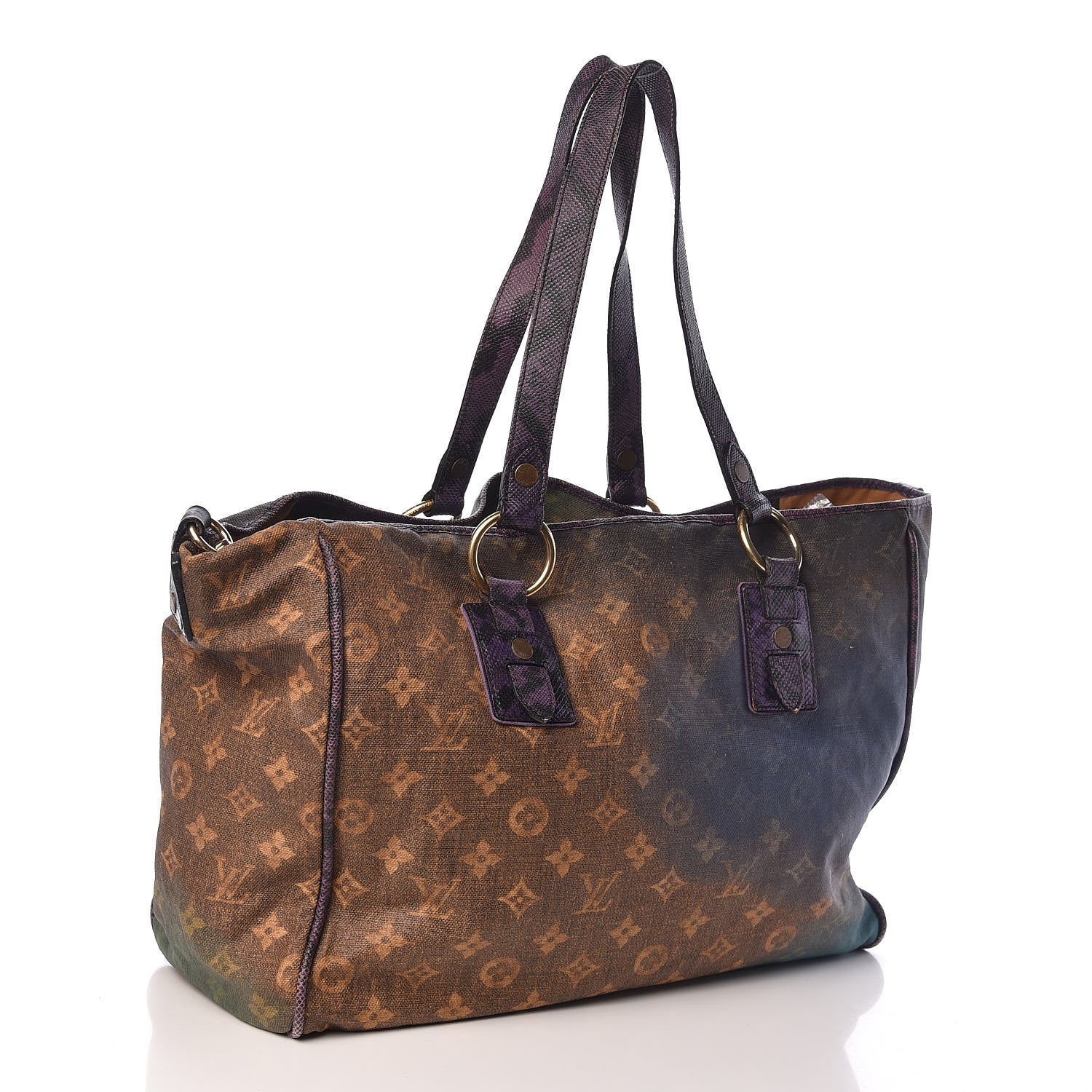 Louis Vuitton Monogram Karung Heartbreak Jokes Tote Violet 3 of 14