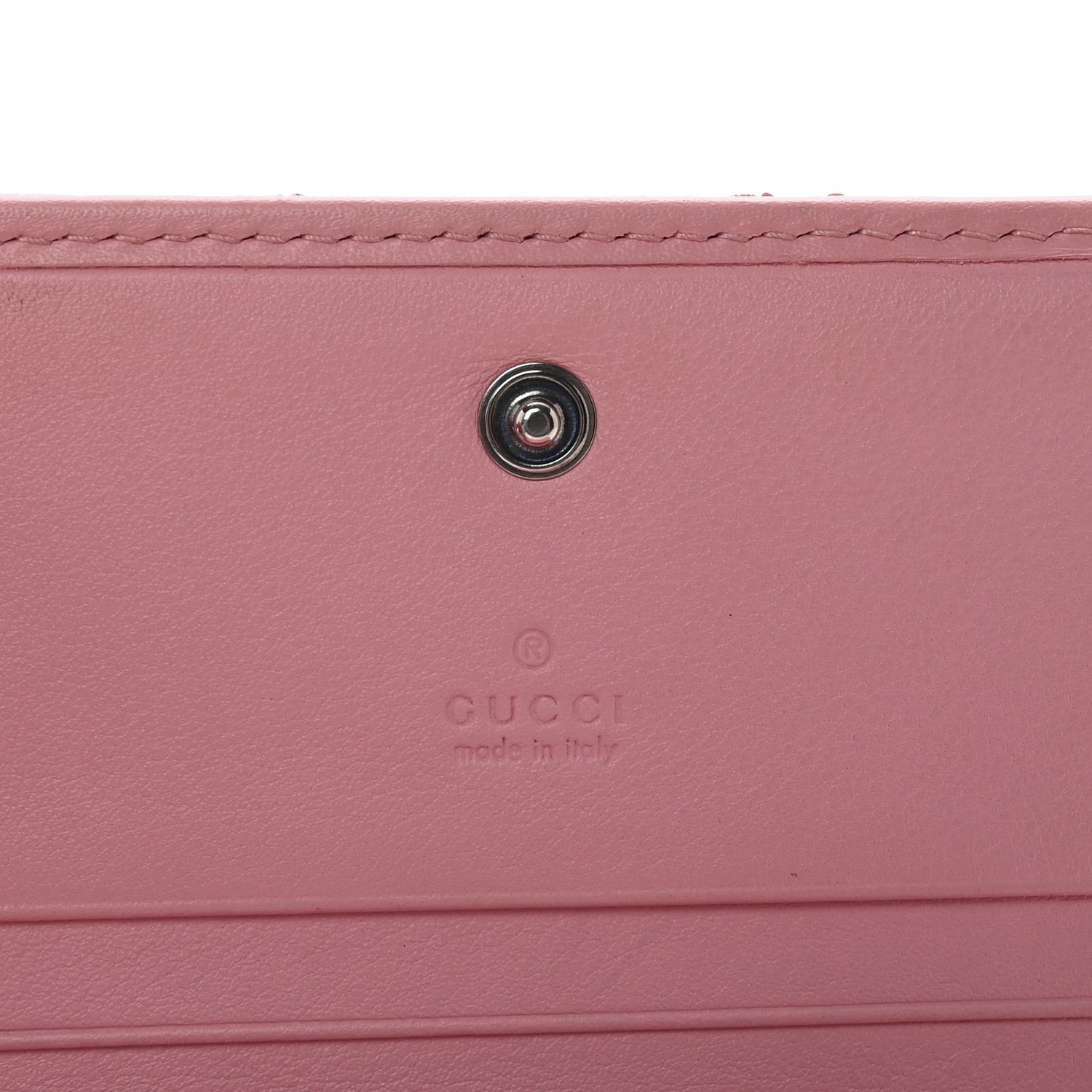 Gucci Snakeskin GG Marmont Card Case Wallet Perfect Pink 6 of 8