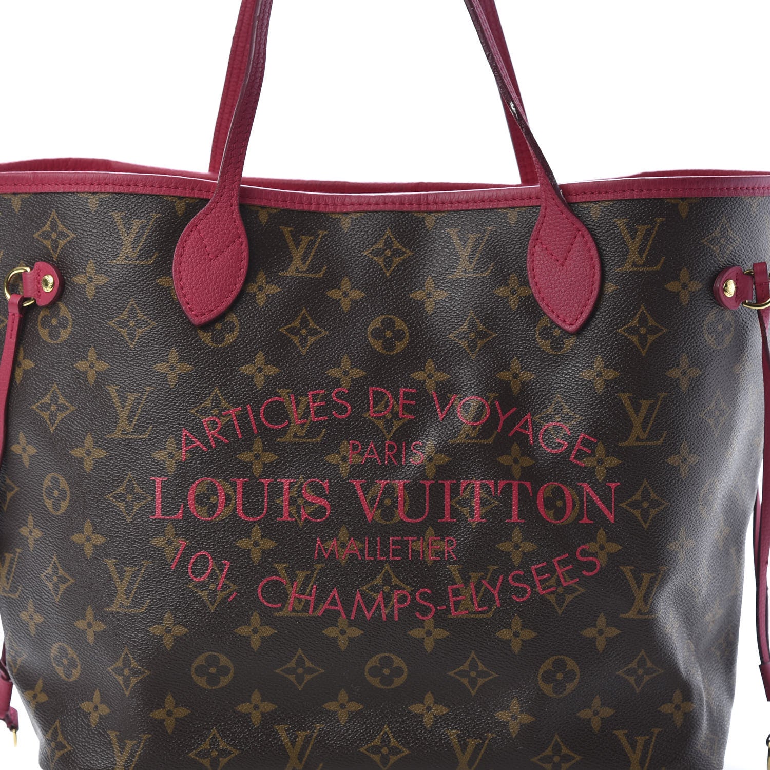 Louis Vuitton Monogram Articles de Voyage Ikat Neverfull MM Rose Indien 8 of 18