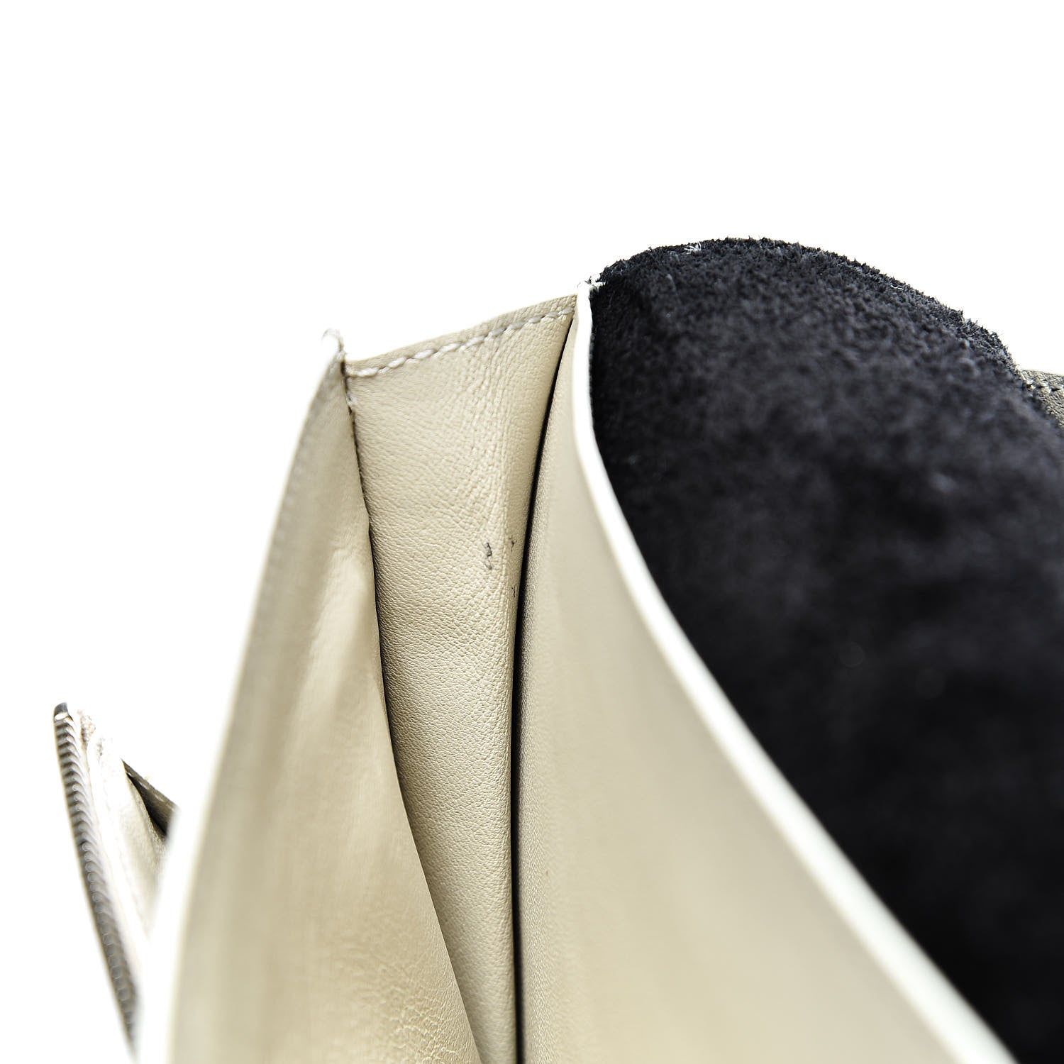 Celine Grained Calfskin Large Multifunction Strap Wallet Black Chalk 13 of 14