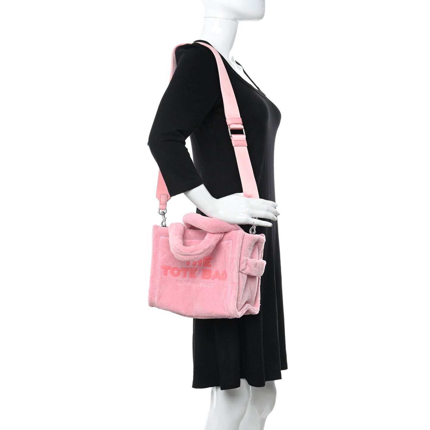 Polyester Mini Terry Tote Bag Light Pink