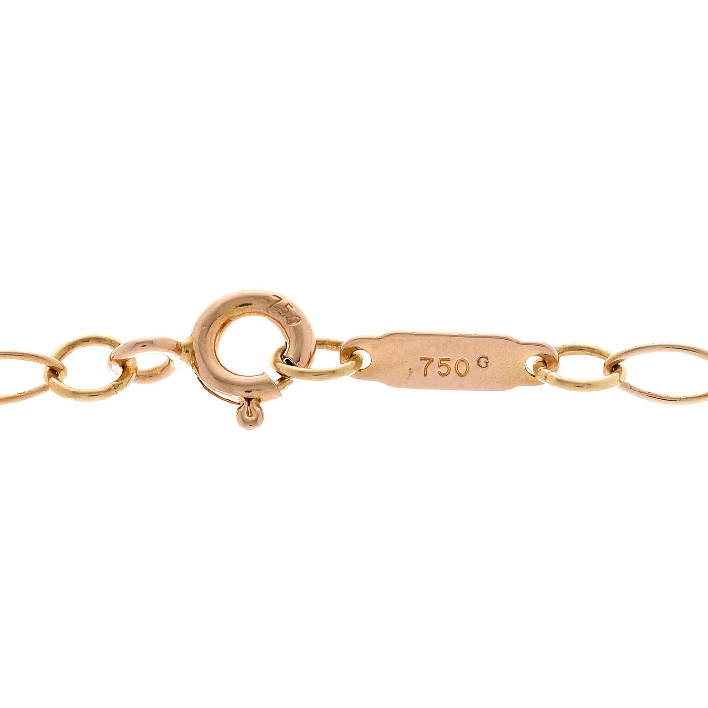 18K Rose Gold Diamond Crown Key Pendant Necklace