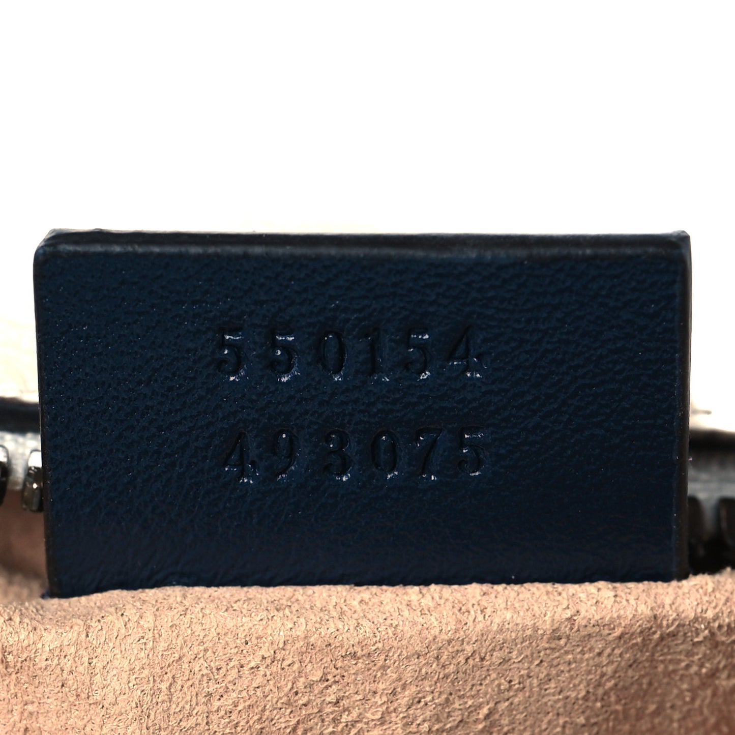 Azalea Calfskin Matelasse Diagonal Mini Torchon GG Marmont Round Shoulder Bag Mystic White Blue Agata