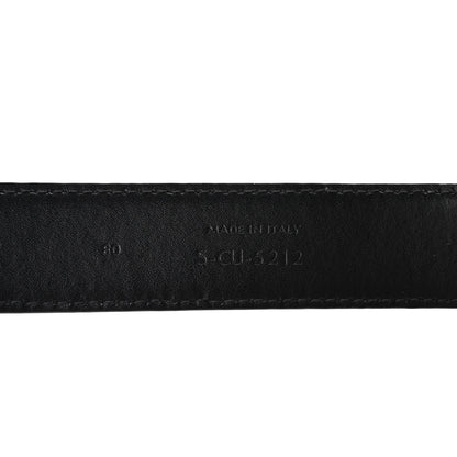 Celine Taurillon Calfskin Medium Triomphe Belt 80 32  Black 6 of 7