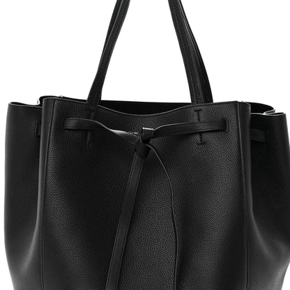 Celine Soft Grained Calfskin Medium Belt Cabas Phantom Black 7 of 18