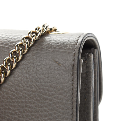 Gucci Dollar Calfskin Small Interlocking G Shoulder Bag Loess 10 of 11