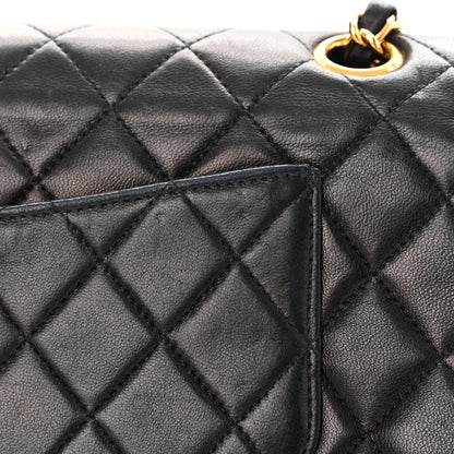 Chanel Lambskin Quilted Medium Double Flap Black 22 of 22