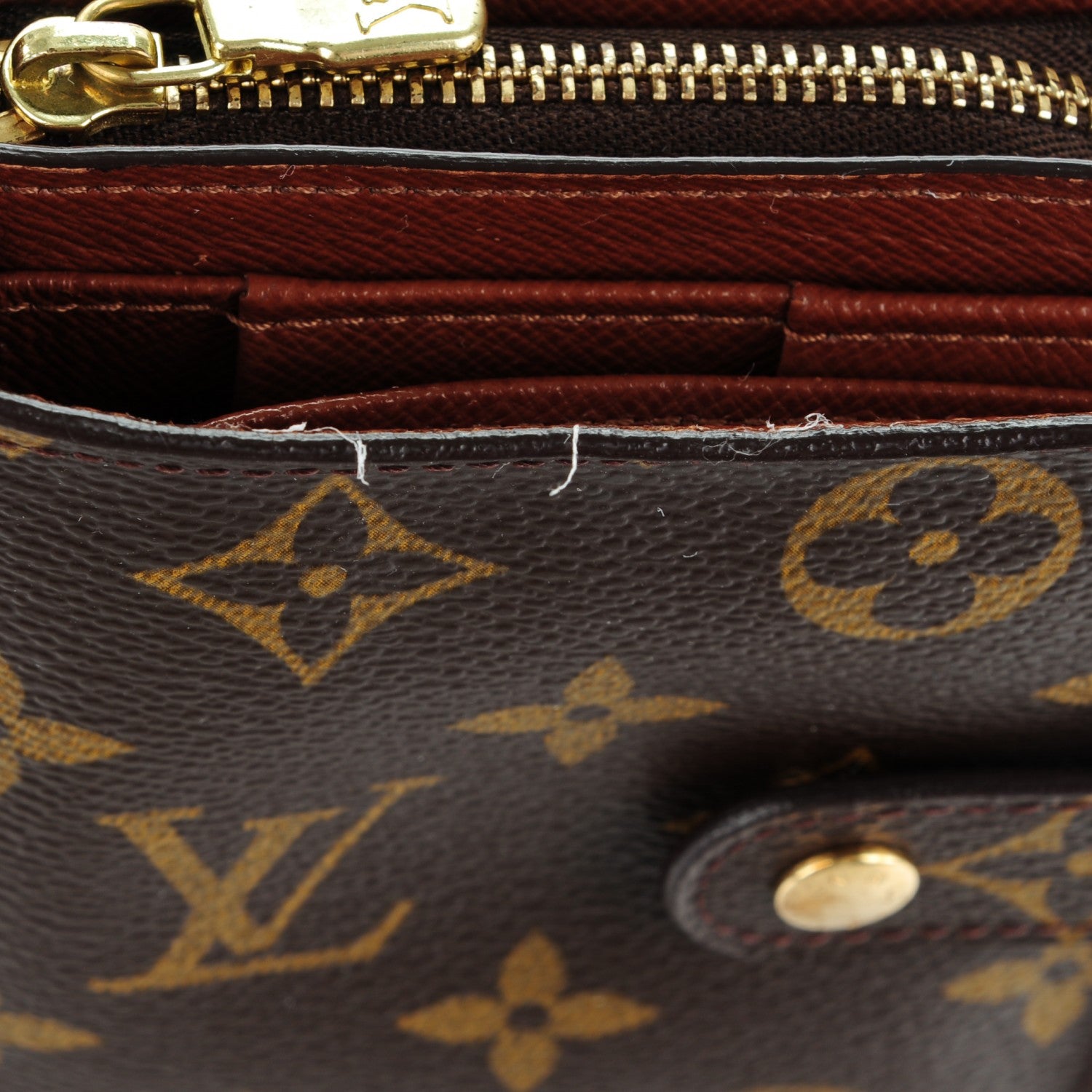 Louis Vuitton Monogram Compact Zippe Zipped Wallet 8 of 9