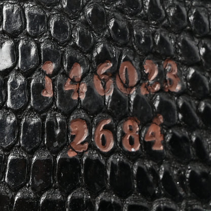 Gucci Lizard Rabbit Fur Jackie O Hobo Black 7 of 11