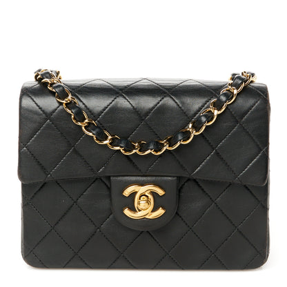 Chanel Lambskin Quilted Mini Square Flap Black 1 of 12