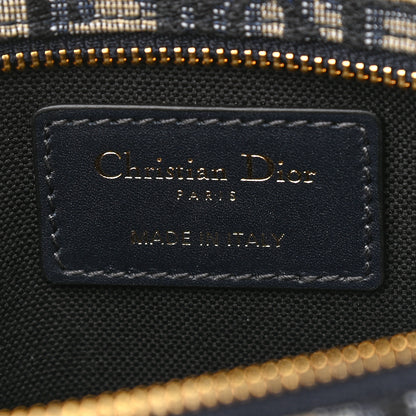 Christian Dior Oblique Medium Diordouble Chain Bag Blue 6 of 10