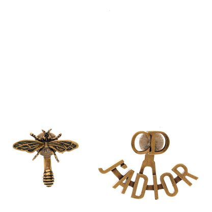 Christian Dior Metal J'Adior Earrings Aged Gold 1 of 5
