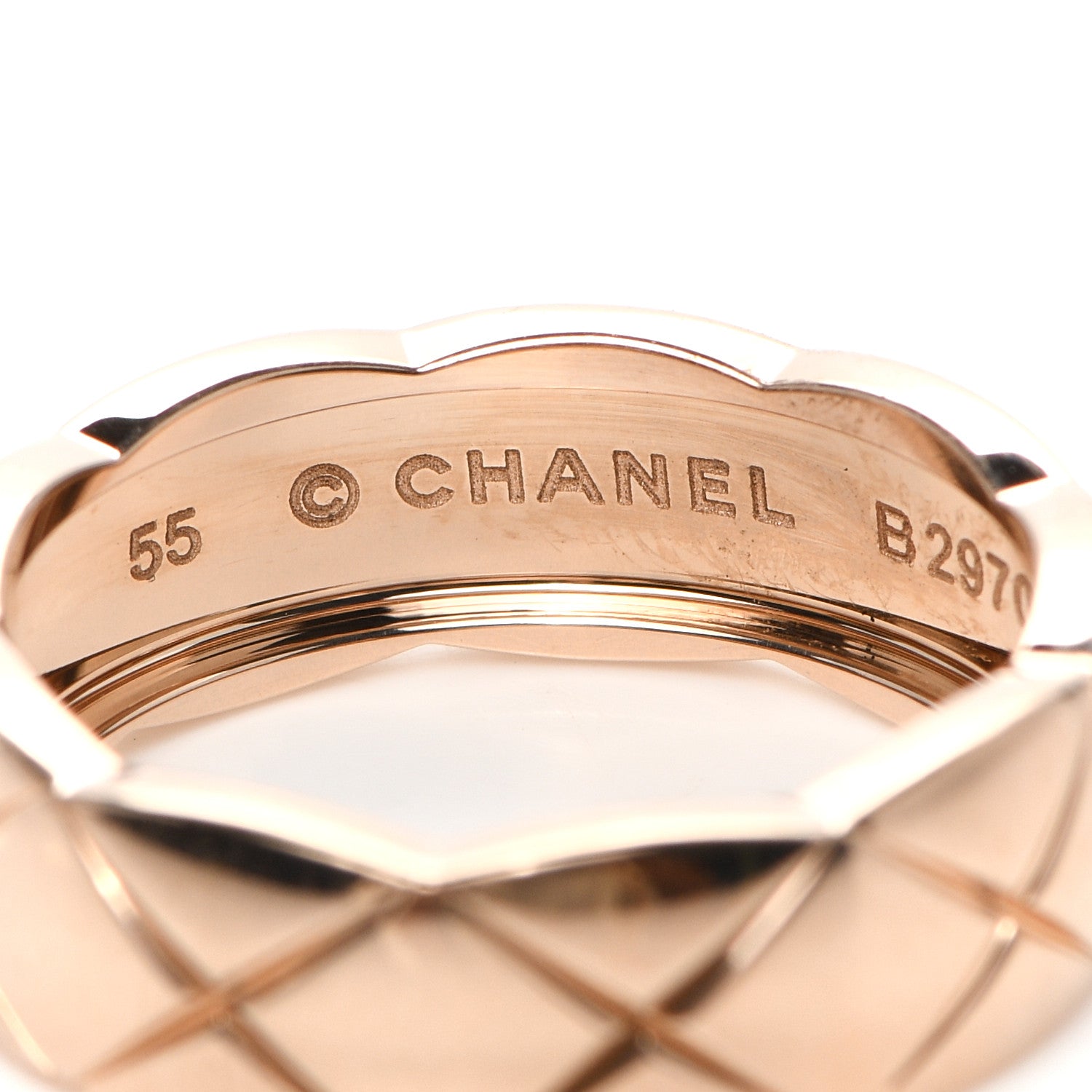 Chanel 18K Rose Gold Small Coco Crush Ring 55 7.25 4 of 6