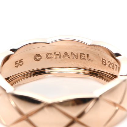 Chanel 18K Rose Gold Small Coco Crush Ring 55 7.25 4 of 6