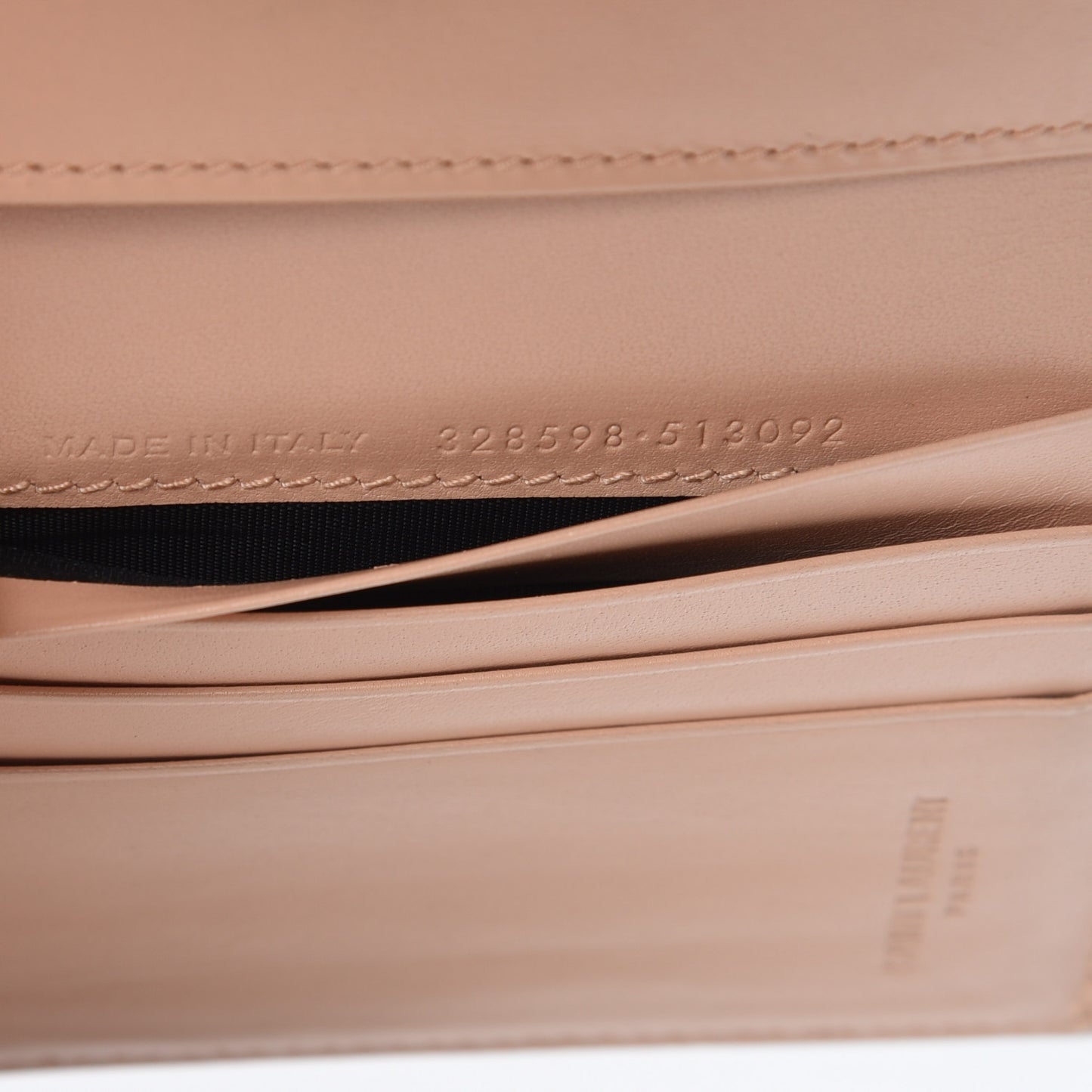 Calfskin Trifold Wallet Pale Pink