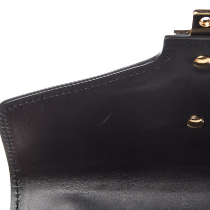 Gucci Calfskin Mini Sylvie Chain Shoulder Bag Black 10 of 11
