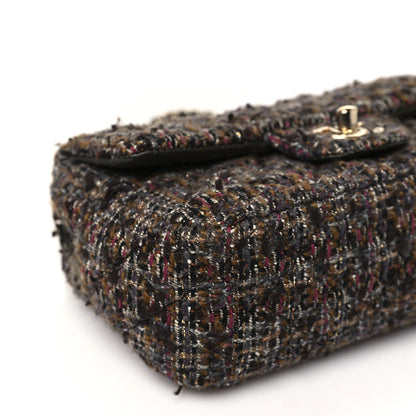 Chanel Tweed Quilted Mini Rectangular Flap Brown 9 of 10