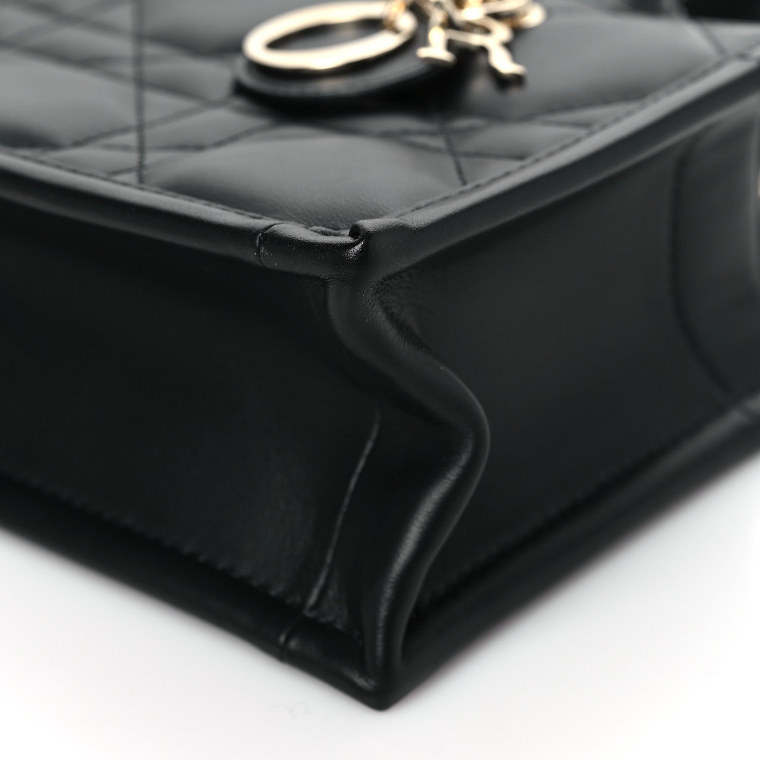 Christian Dior Calfskin Macrocannage Mini Book Tote Black 10 of 11