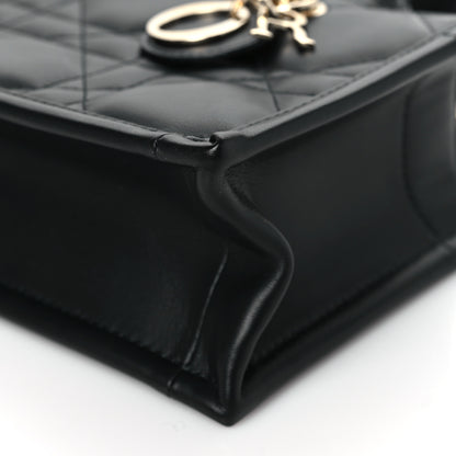 Christian Dior Calfskin Macrocannage Mini Book Tote Black 10 of 11