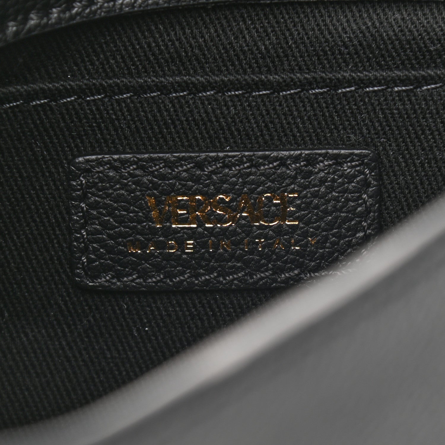 Versace Calfskin La Medusa Small Hobo Crossbody Black 6 of 8