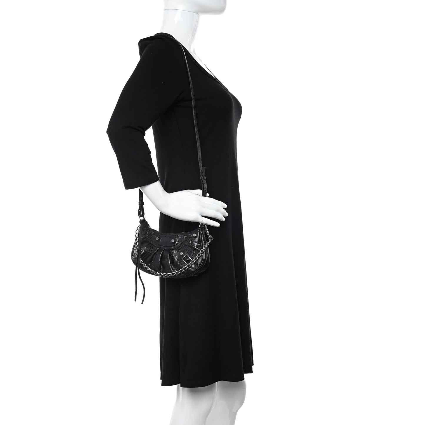 Agneau Arena Le Cagole Mini Purse With Chain Black