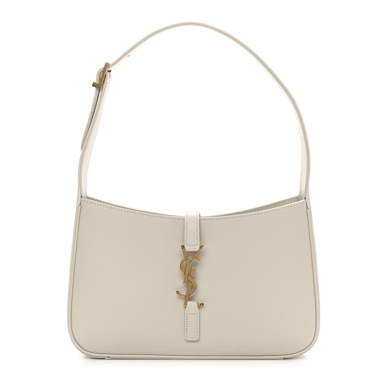 Saint Laurent Smooth Calfskin Le 5 A 7 Hobo Blanc Vintage 1 of 14