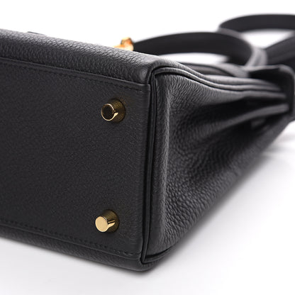 Hermes Togo Kelly Retourne 25 Black 8 of 9