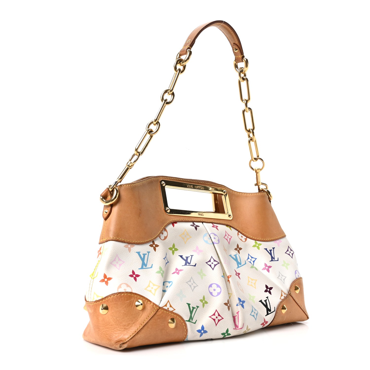 Louis Vuitton Monogram Multicolor Judy MM White 3 of 9