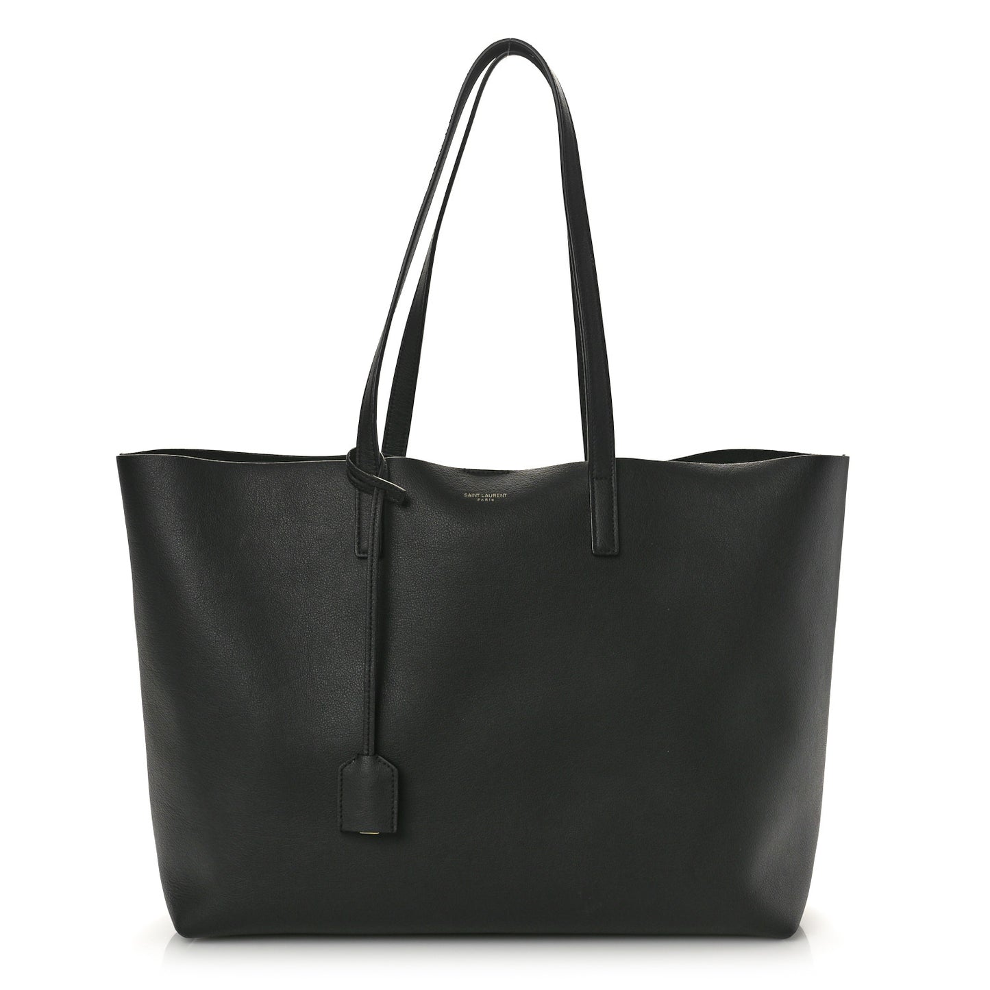 Calfskin Large Shopping Tote Black