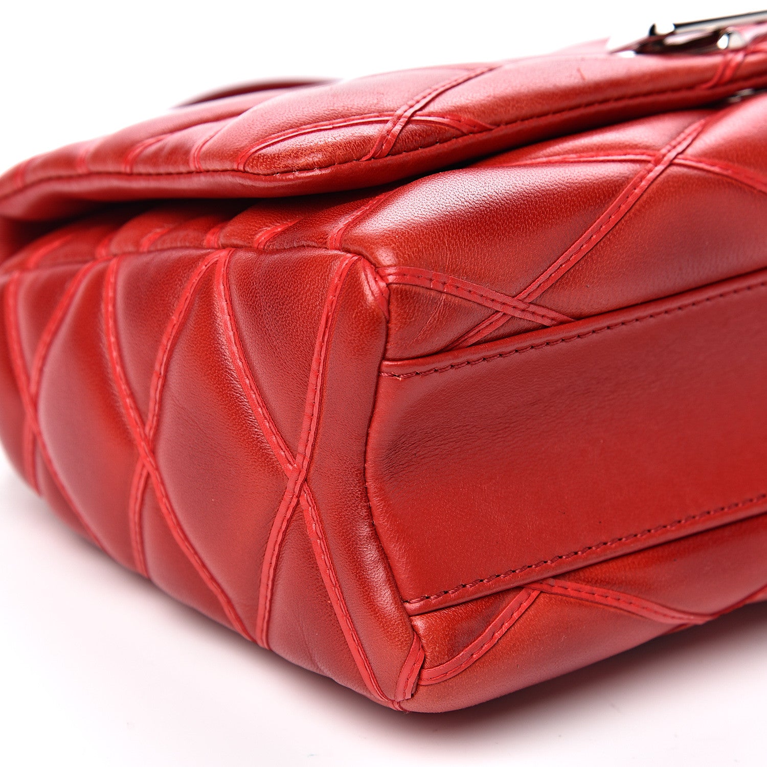 Louis Vuitton Lambskin Malletage GO-14 PM Red 6 of 13