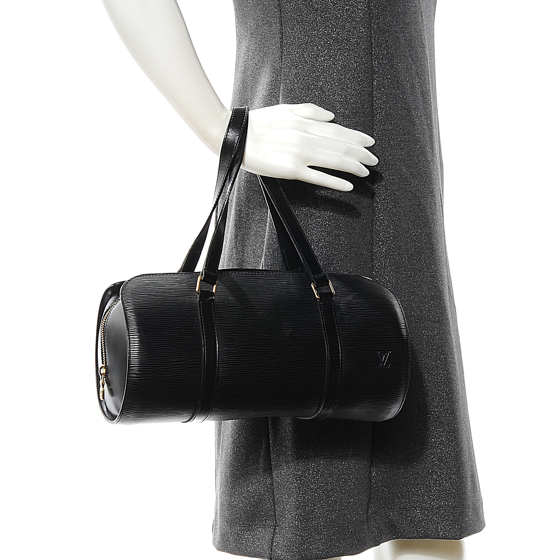 Louis Vuitton Epi Soufflot Black 2 of 9