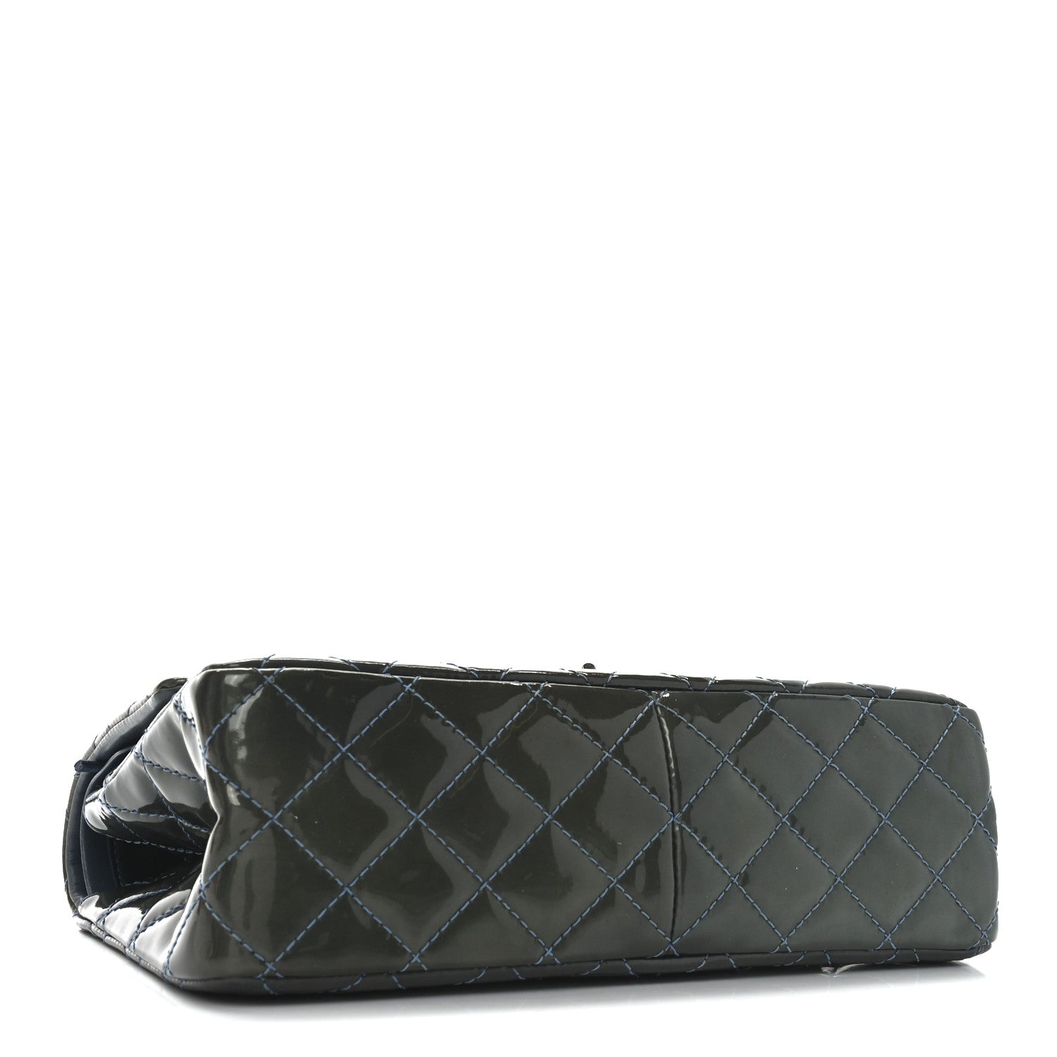 Chanel Patent Quilted 2.55 Reissue 226 Flap Blue 4 of 10