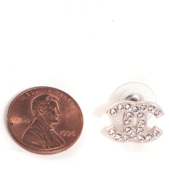 Crystal CC Timeless Earrings Silver
