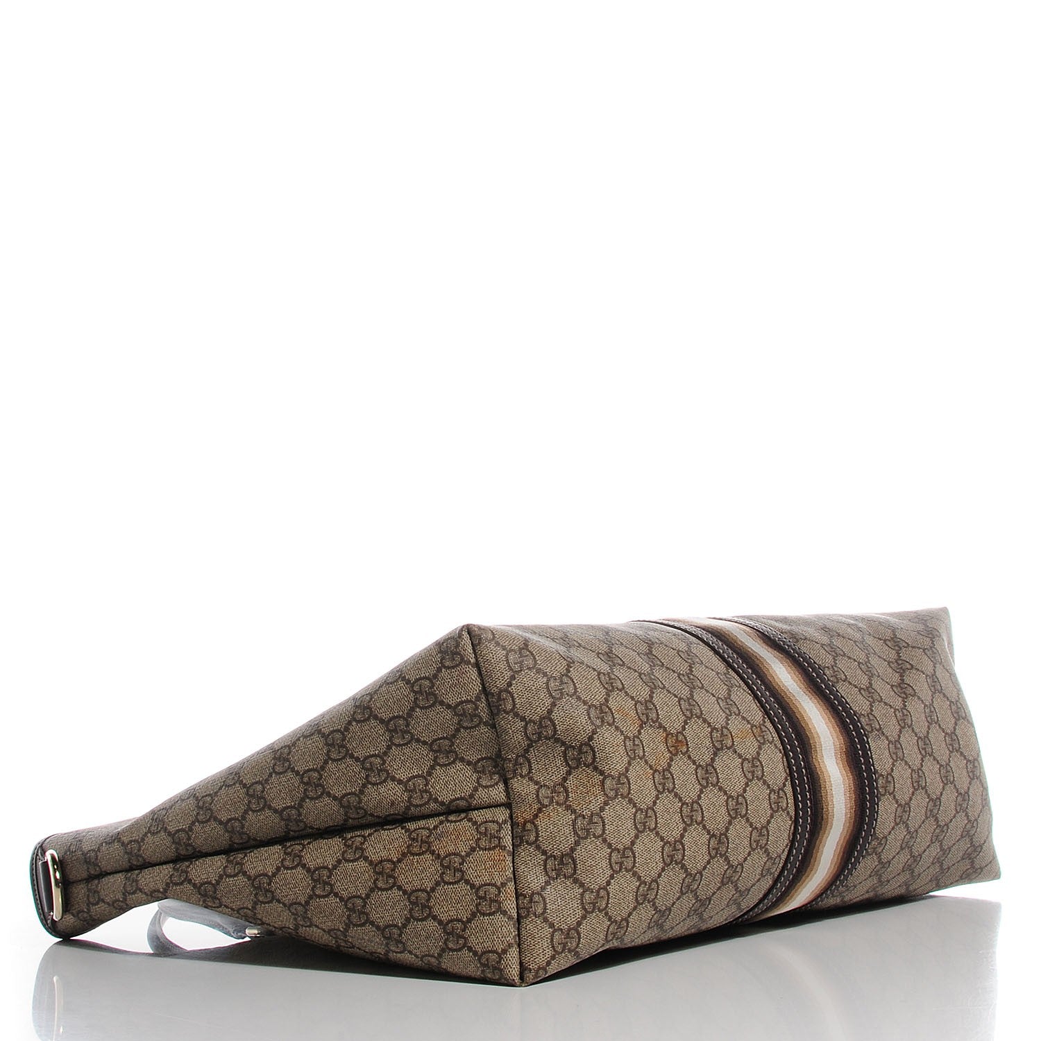 Gucci GG Plus Monogram Web Large Joy Tote Dark Brown 4 of 10