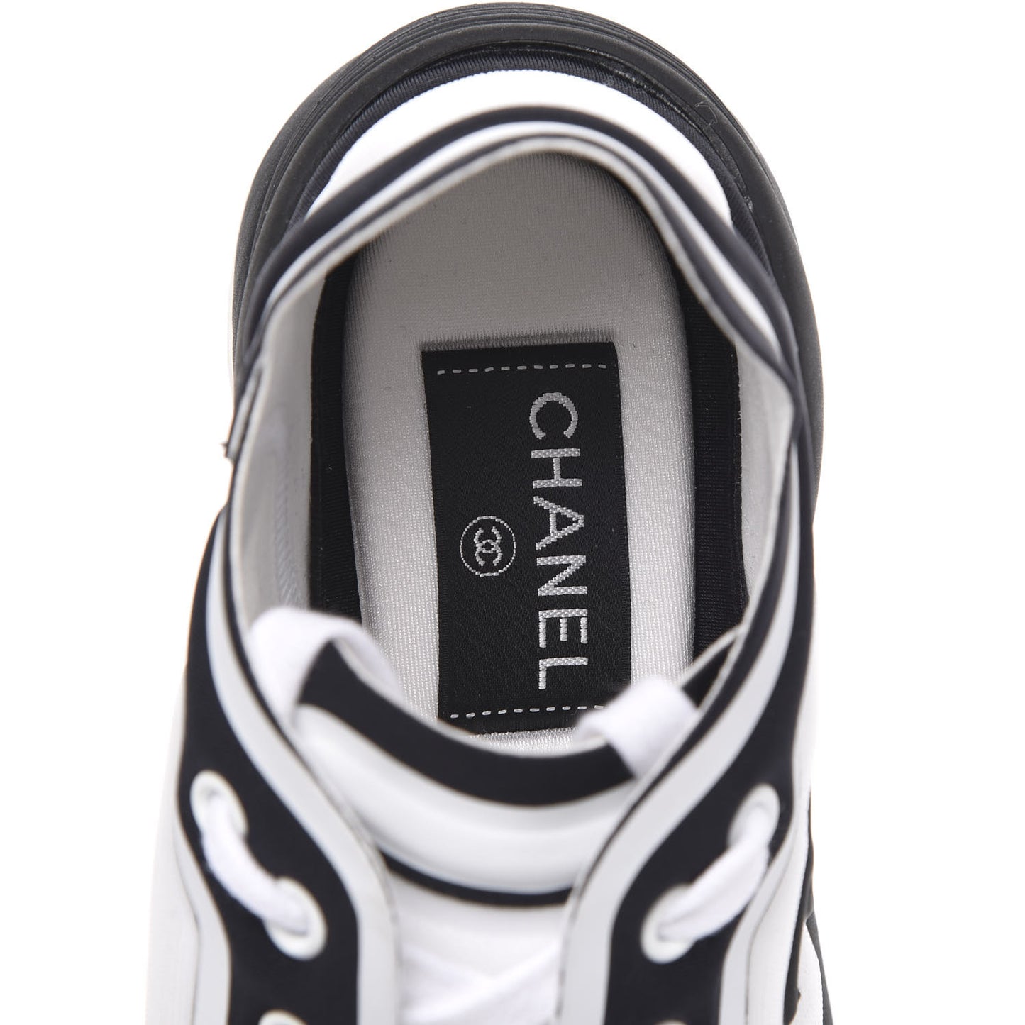 Lycra Womens CC Sneakers 36.5 White Black