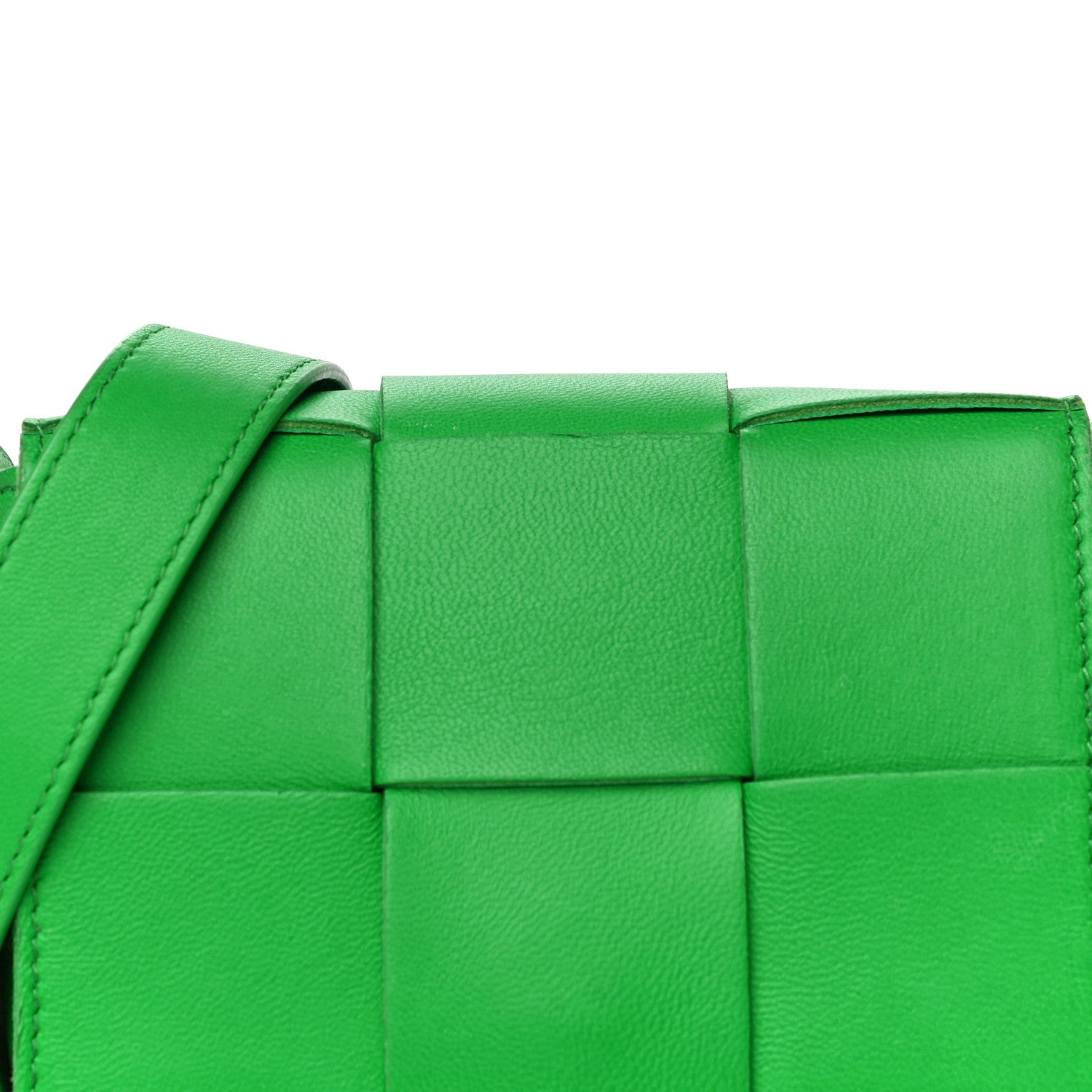 Bottega Veneta Lambskin Maxi Intrecciato Extra Mini Cassette Crossbody Bag Parakeet 7 of 12