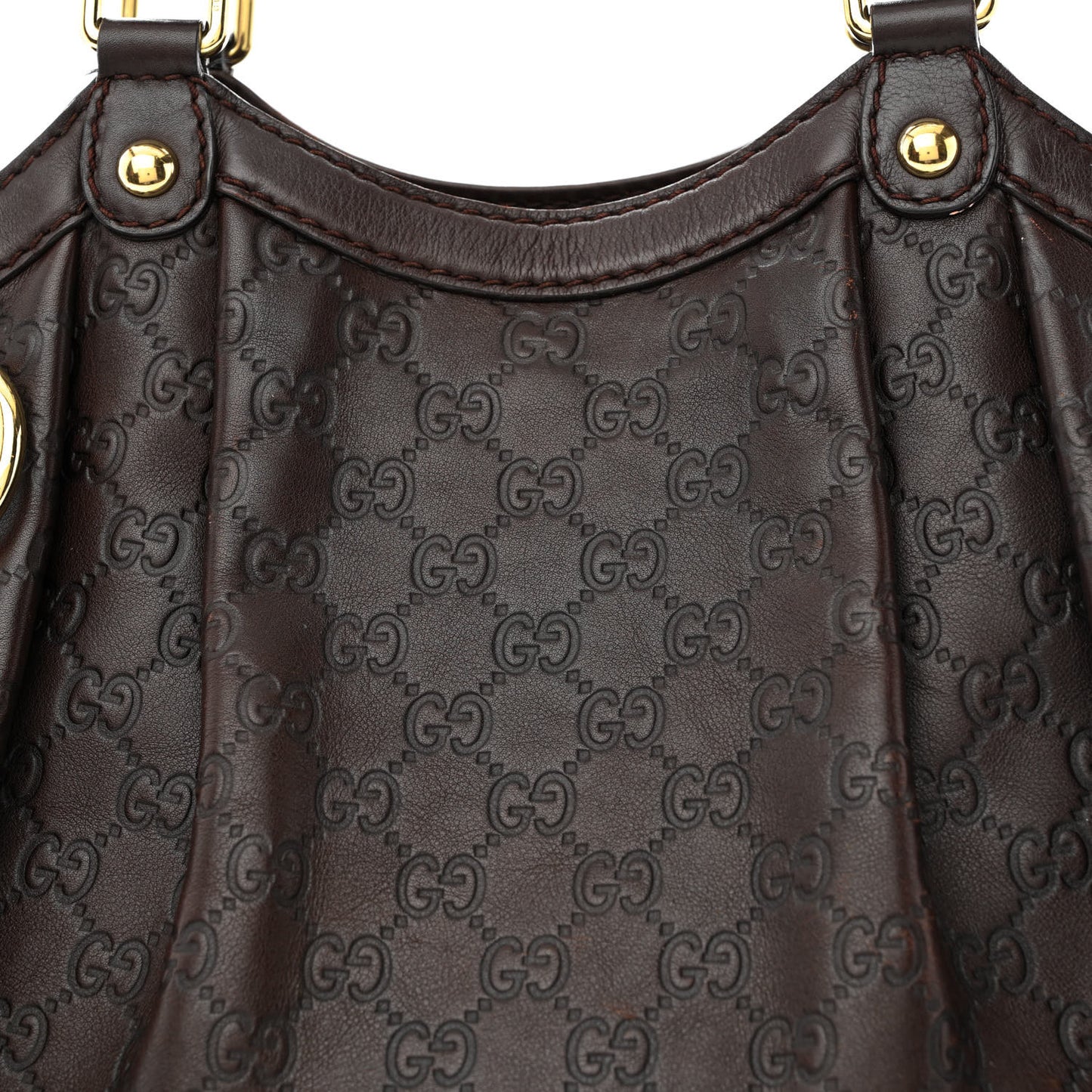 Guccissima Medium Sukey Tote Brown