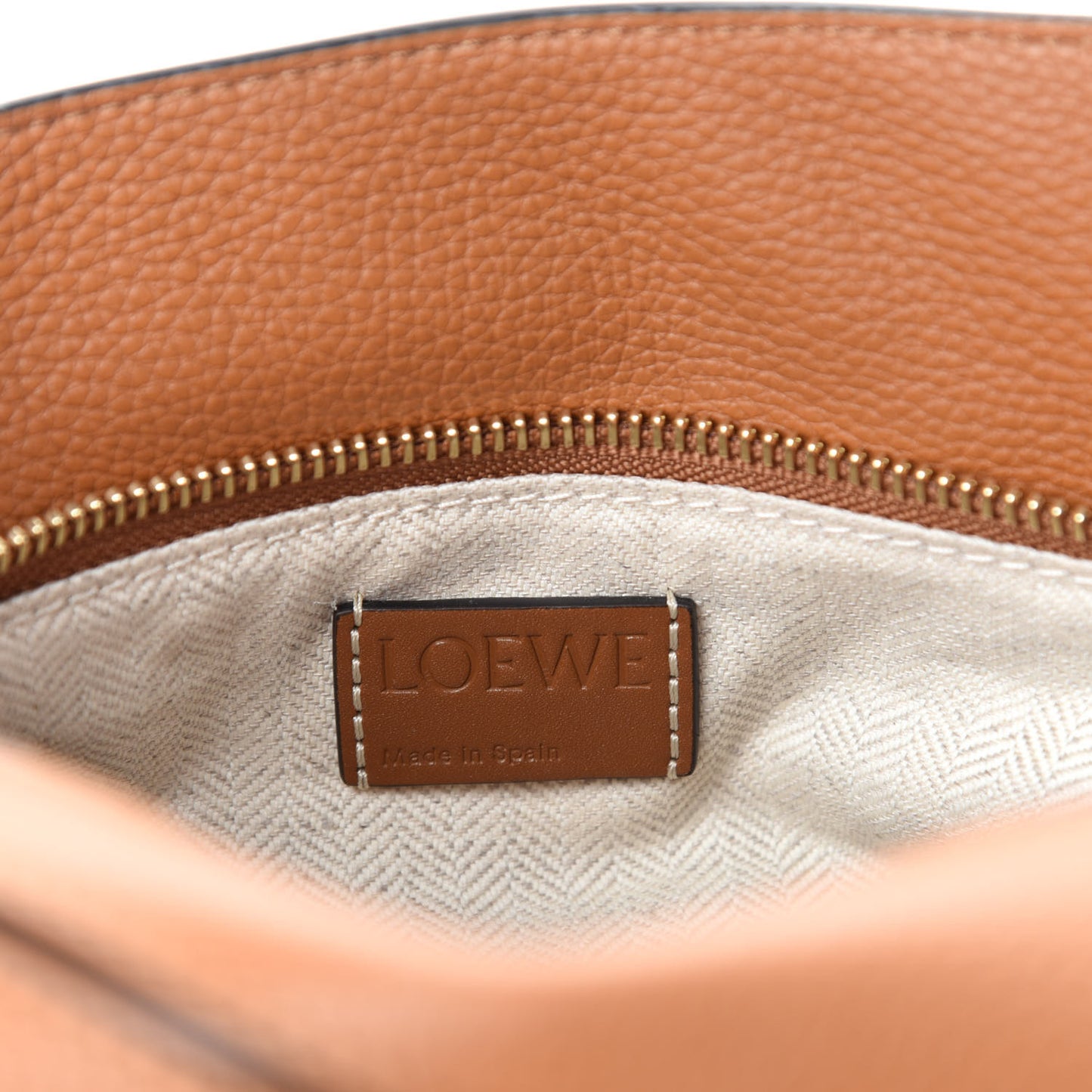 Calfskin Small Puzzle Bag Light Caramel